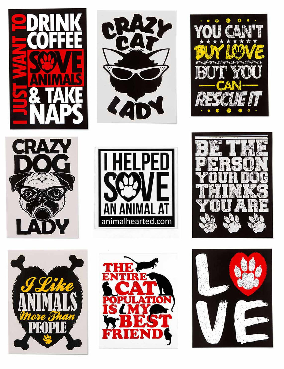 Animal Hearted Stickers'  Gifts for the Animal Lover in Your Life — Animal  Hearted Apparel